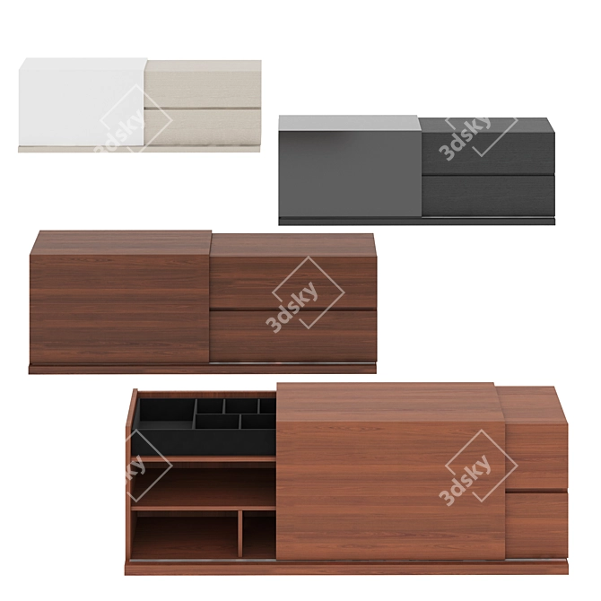 Title: Turkish Design Chest in 4 Colors 3D model image 1