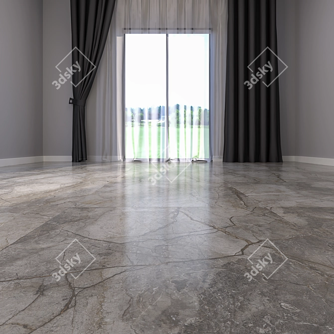 Luxury Marble Floor Tiles 3D model image 2