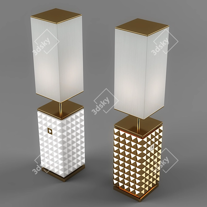 Elegant Sibilla Medium Lamp 3D model image 2