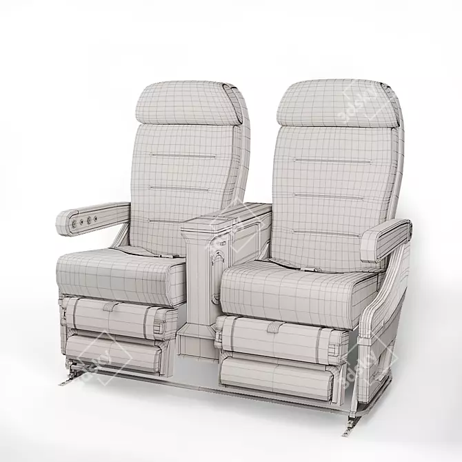 SkyChairs: Deluxe Aircraft Seating 3D model image 3