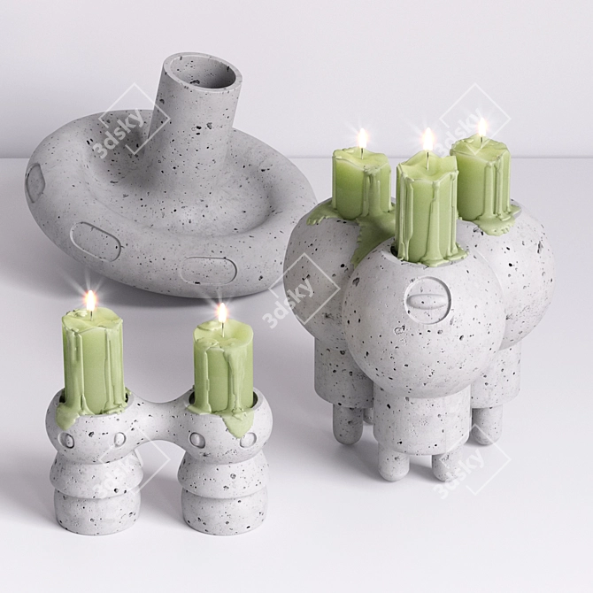 Arrival Collection Part 2: Stunning Candle Holders 3D model image 1