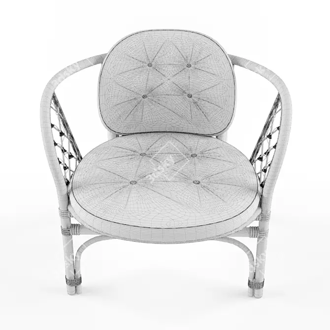 3D Max Woven Chair 3D model image 2