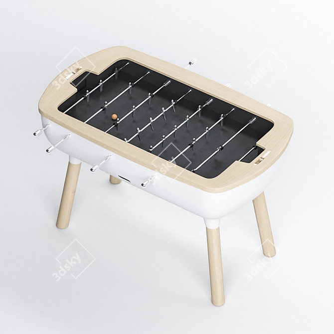 Title: Alain Gilles Luxury Foosball Table 3D model image 2