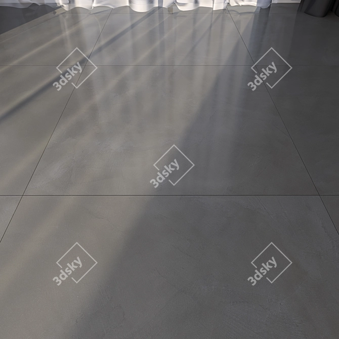 Elegant Marble Floor Tiles 3D model image 1