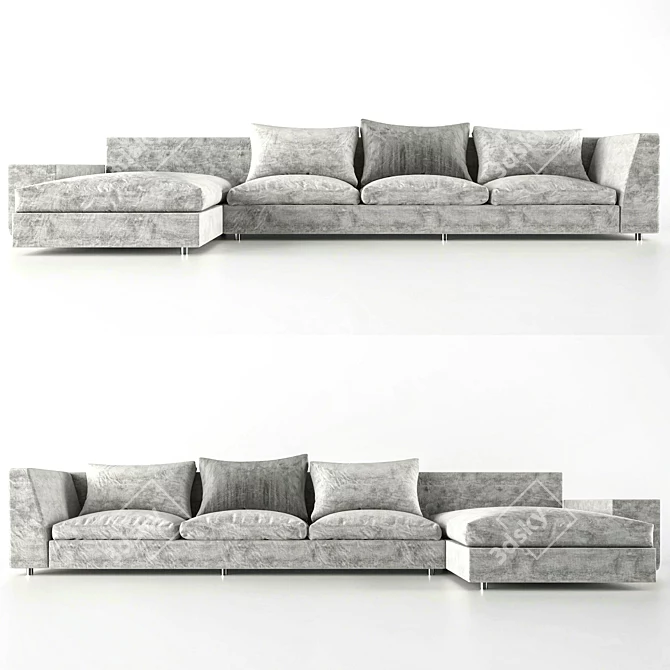 Modern Comfort Sofa 3D model image 1