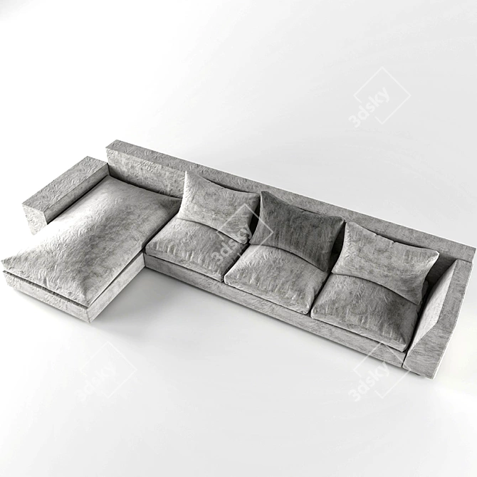 Modern Comfort Sofa 3D model image 2