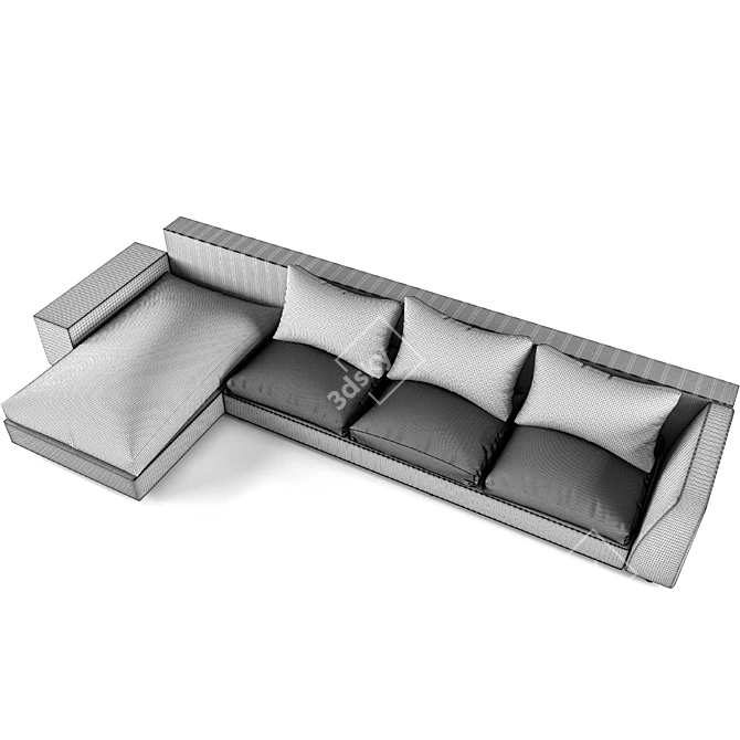 Modern Comfort Sofa 3D model image 3