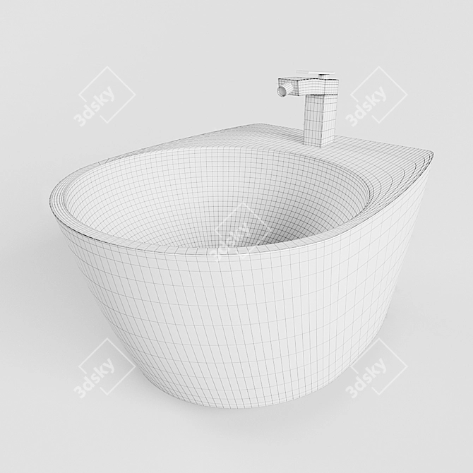 Modern Sinitra Toilet Model 3D model image 3