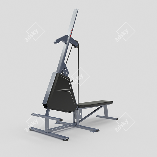 Marpo VMX Rope Trainer: Ultimate Multi-Mode Fitness Tool 3D model image 2