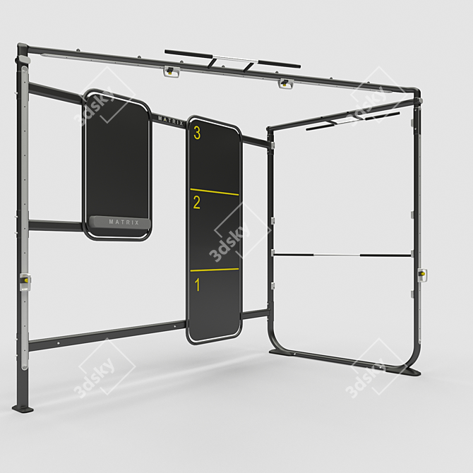 VersaFit Wall-Mounted Training System 3D model image 1