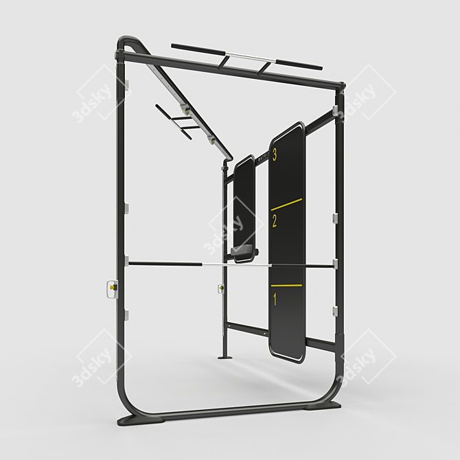 VersaFit Wall-Mounted Training System 3D model image 2