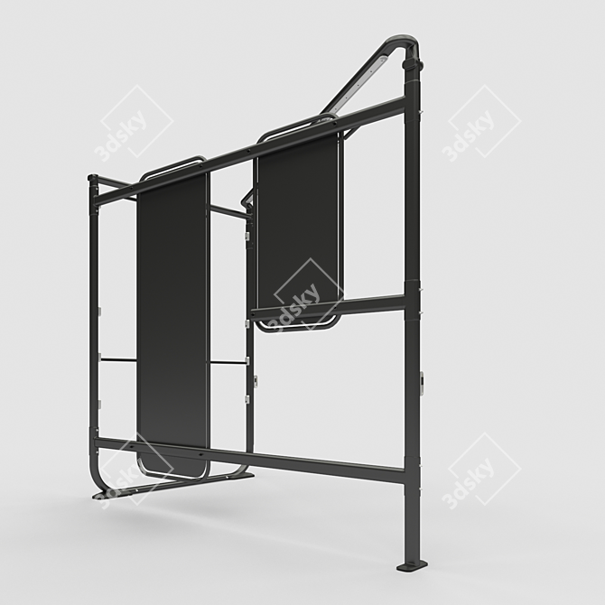 VersaFit Wall-Mounted Training System 3D model image 3