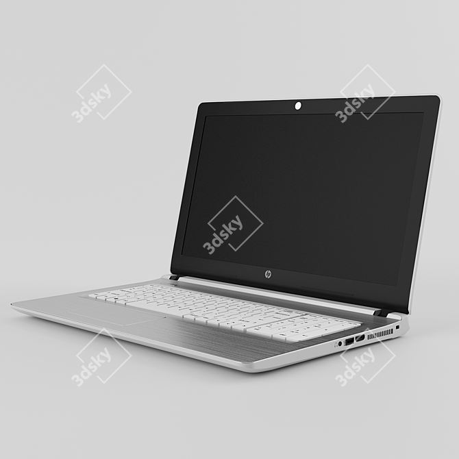 Sleek HP Pavilion 15" Laptop 3D model image 2