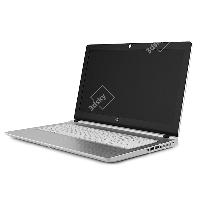 Sleek HP Pavilion 15" Laptop 3D model image 4