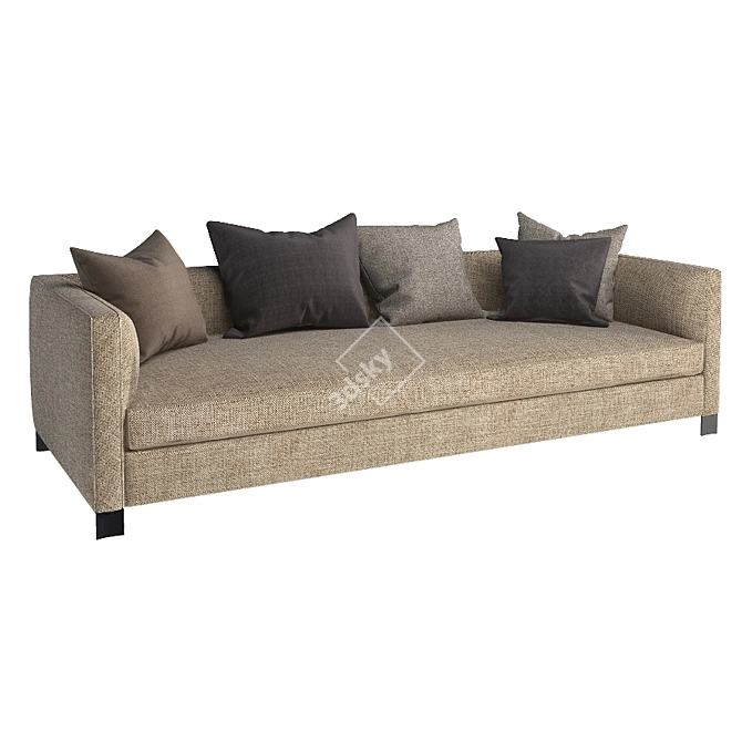 Lucas Sofa: Modern Elegance in Molteni & C. 3D model image 1