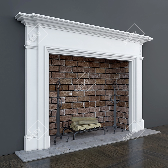 CozyFireplace 2.0 3D model image 2