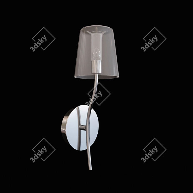 Eglo 83128 Chrome Pendant Light 3D model image 2