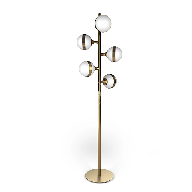 Elegant Padoue Floor Lamp 3D model image 1