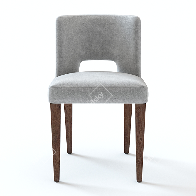 West Elm Ava Dining Chair: High-detailed 3D Model 3D model image 3