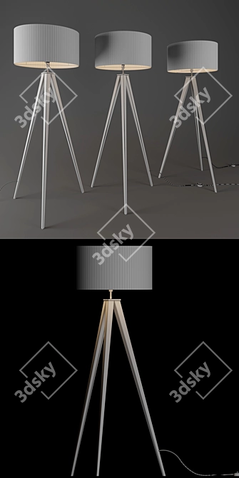 Modern Floor Lamp: Sleek Design & Perfect Lighting 3D model image 3