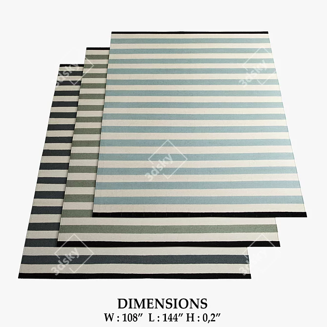 Fabula Living Nigella Rugs 3D model image 1