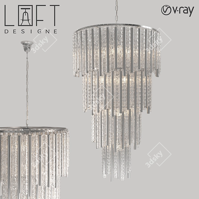 LoftDesign 9284 Pendant Lamp: Stylish & Functional 3D model image 1