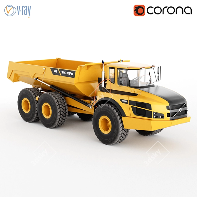 VolvoA40G Articulated Dump Truck 3D model image 1