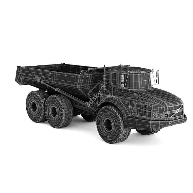 VolvoA40G Articulated Dump Truck 3D model image 2