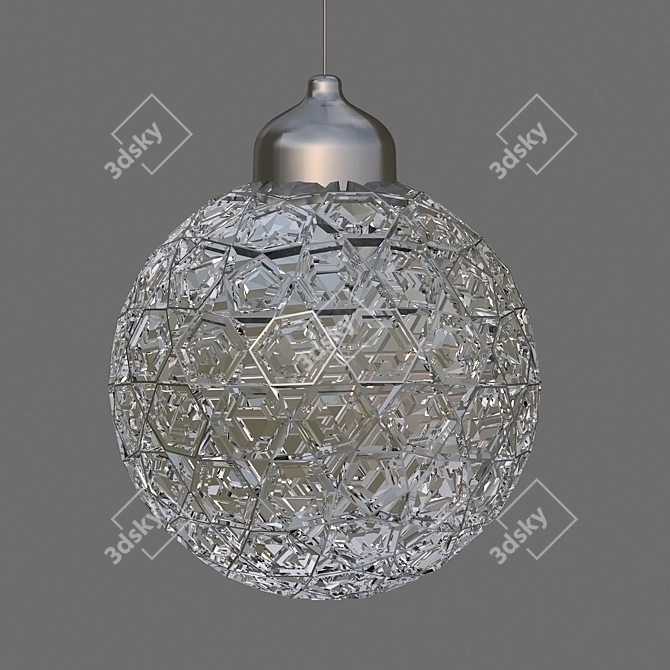 Sleek Modern Ceiling Light 3D model image 1