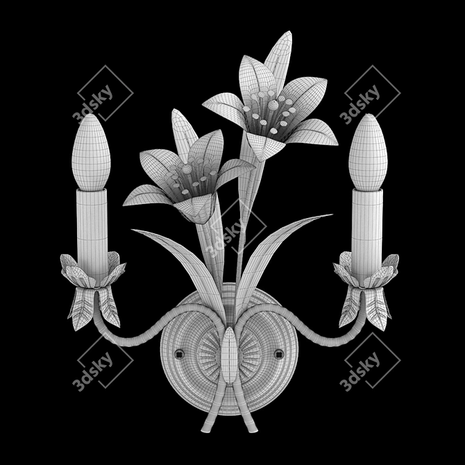 Elegant Decor Sconce 3D model image 2