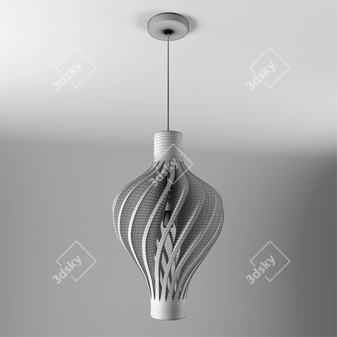 Elegant Crystal Chandelier 3D model image 3