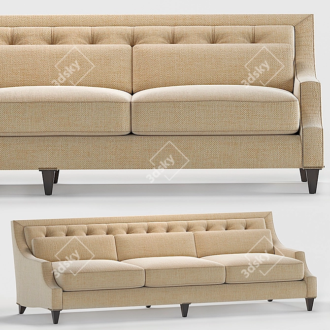 Max Tufted Sofa by Thomas Pheasant 3D model image 1