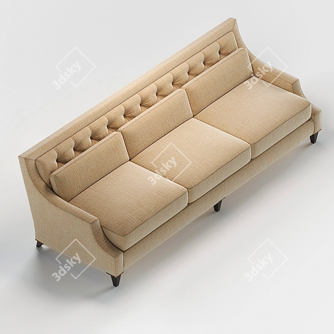 Max Tufted Sofa by Thomas Pheasant 3D model image 2