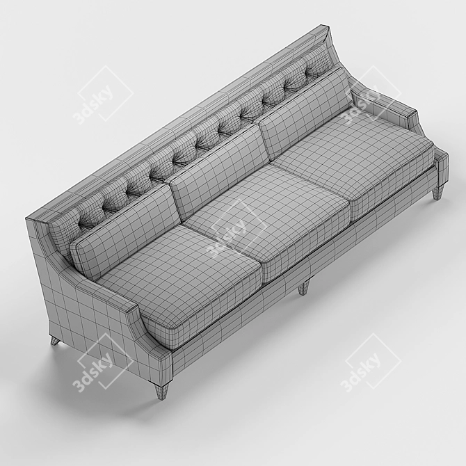 Max Tufted Sofa by Thomas Pheasant 3D model image 3