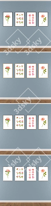 Eclectic Wall Art Set No. 691 3D model image 3