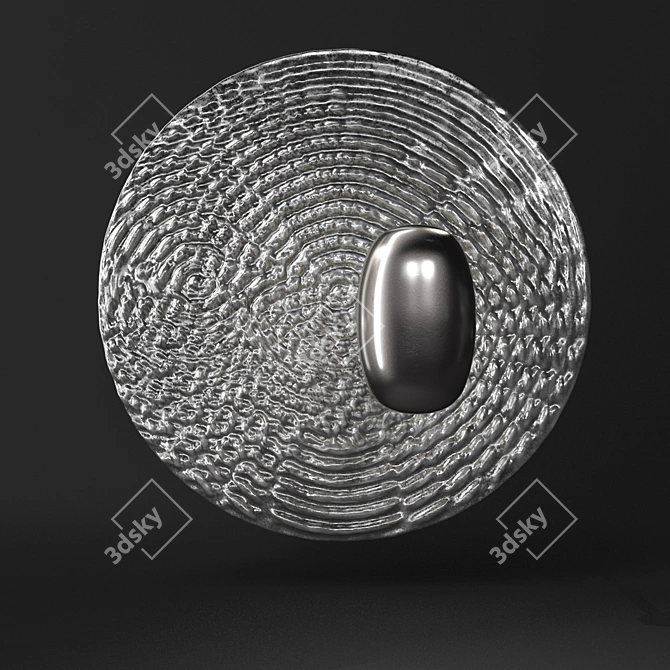 Elegant Droplet Mini Lamp 3D model image 1