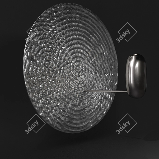 Elegant Droplet Mini Lamp 3D model image 2