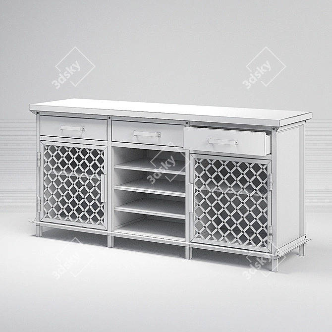 Loft Commode: Modern Storage Solution 3D model image 3