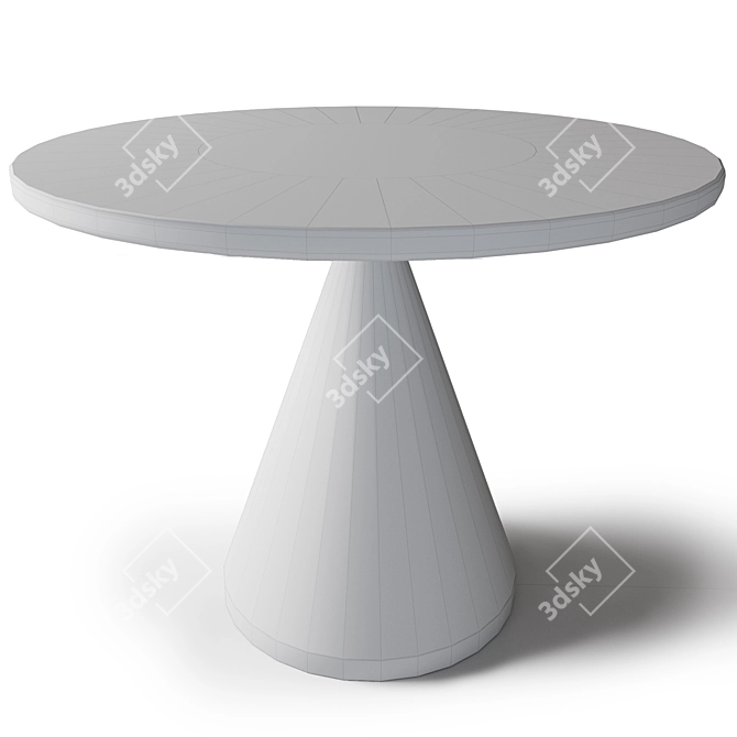 Elegant Marble Dining Table 3D model image 2