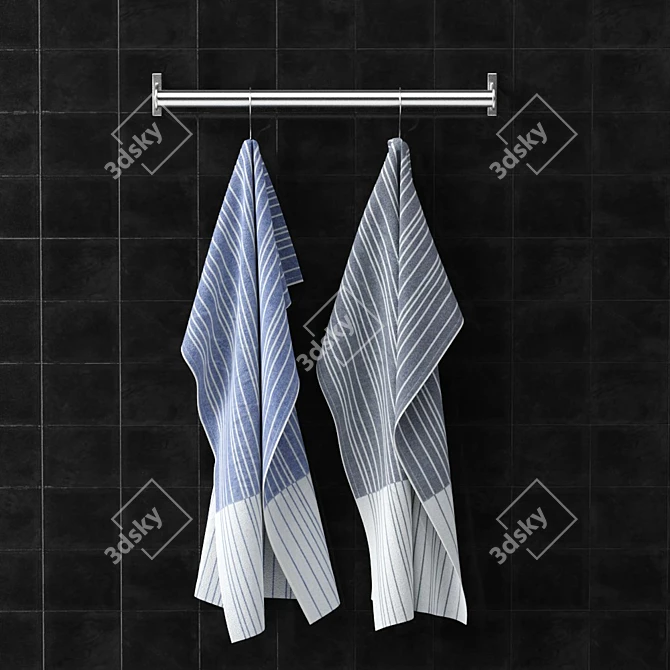 Luxurious Timeless Towel 3D model image 2