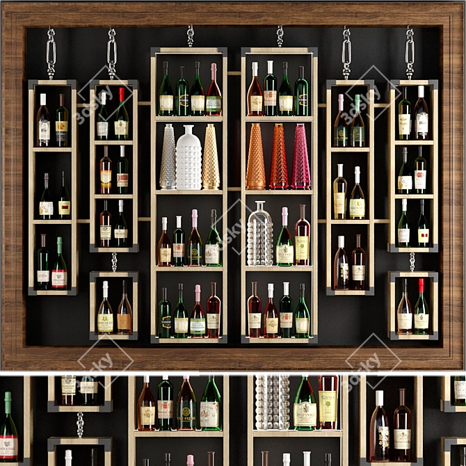 3D Wine Model Collection | Max, Texture, OBJ, FBX 3D model image 1