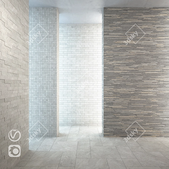 Climb Ice: Elegant Tiles & Mosaics 3D model image 1