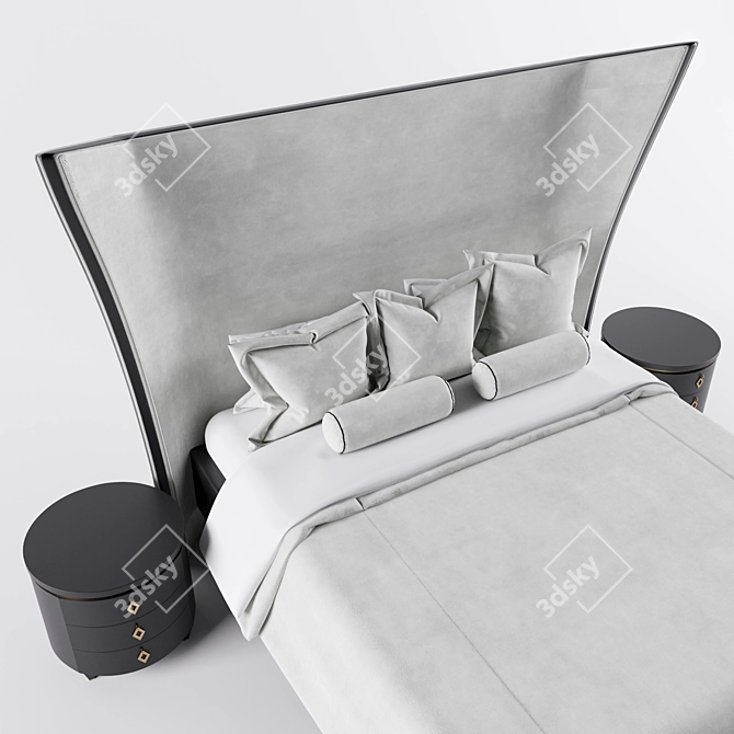 Echo Bed: Stylish Dorya Y.3000180 3D model image 2