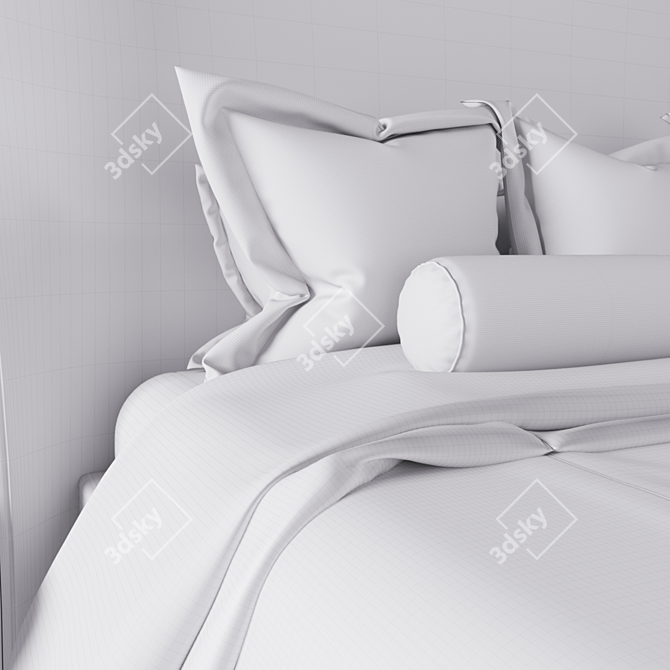 Echo Bed: Stylish Dorya Y.3000180 3D model image 3