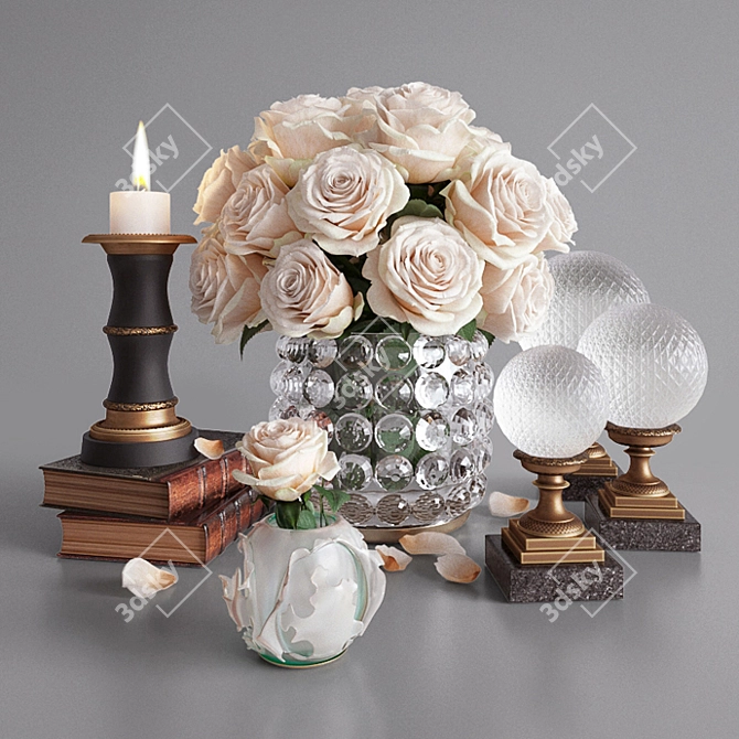 Elegant Eichholtz Decor Set 3D model image 1