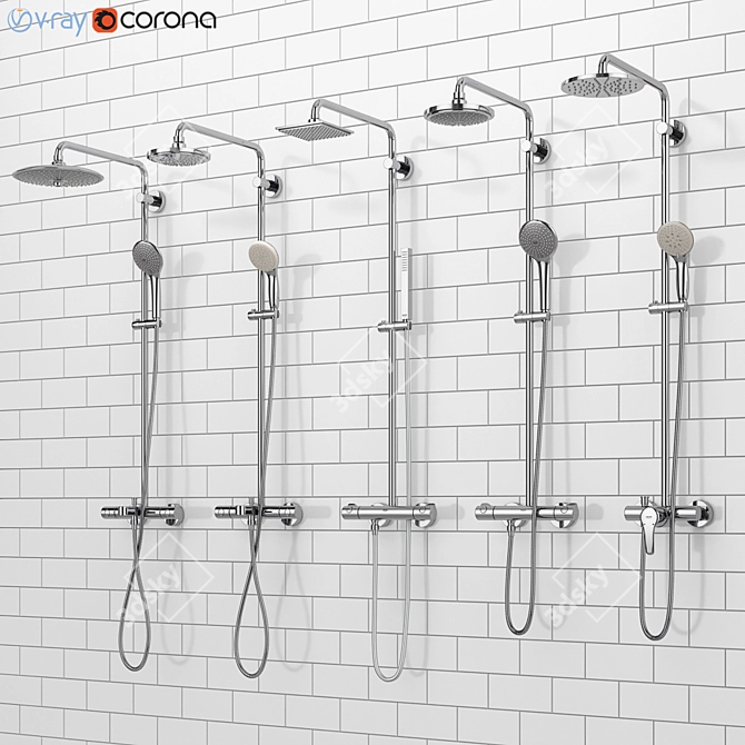 GROHE Euphoria Shower System 3D model image 1