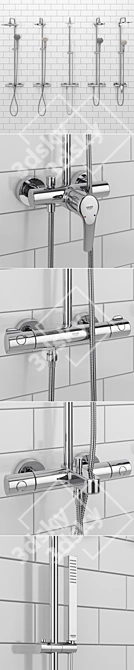 GROHE Euphoria Shower System 3D model image 2