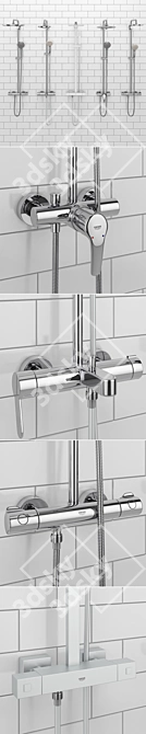 Grohe Euphoria Set 34: Ultimate Shower Experience 3D model image 2