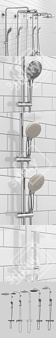 Grohe Euphoria Set 34: Ultimate Shower Experience 3D model image 3