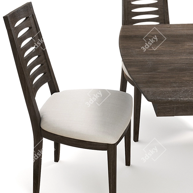 Continental U Base Table Set 3D model image 2